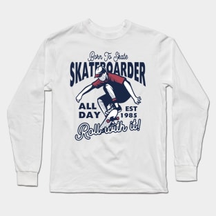 Skateboarder Long Sleeve T-Shirt